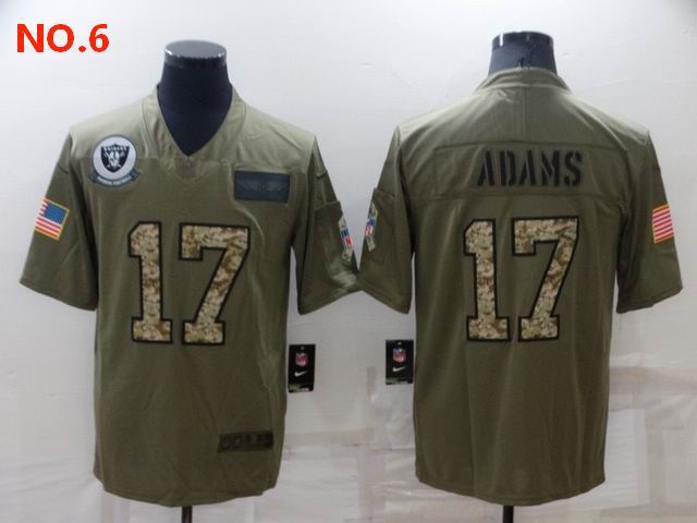 Men's Las Vegas Raiders 17 Davante Adams Jesrey NO.6;